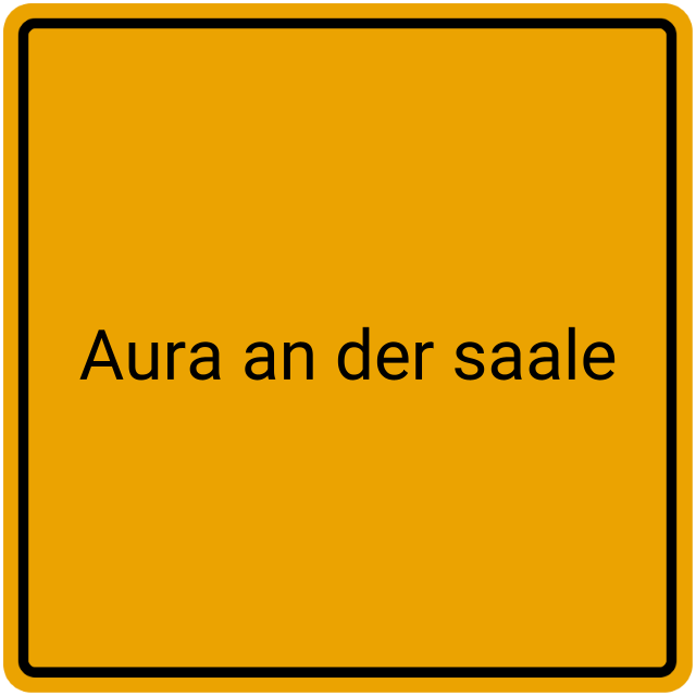 Meldebestätigung Aura an der Saale